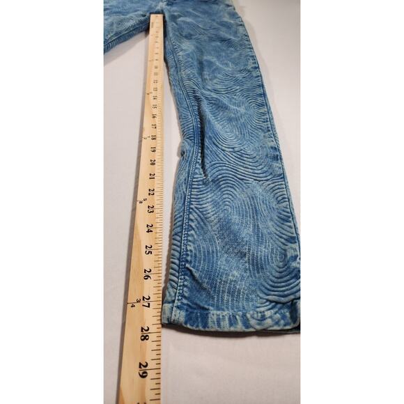 Cotelac Jeans Womens 0 Blue Acote Swirls French Designer Boho Casual Streetwear - Picture 6 of 9